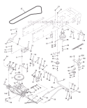 Page C Diagram and Parts List for WE14542L  Weed Eater Lawn Tractor